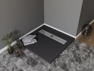 Душевой поддон Aquanet Delight 258896 90x90 см чёрный